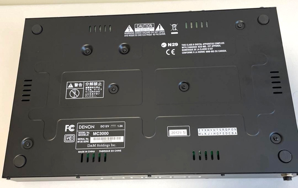 Denon DJ MC3000 USB DJ Controller Tested Working Compact Dual Deck