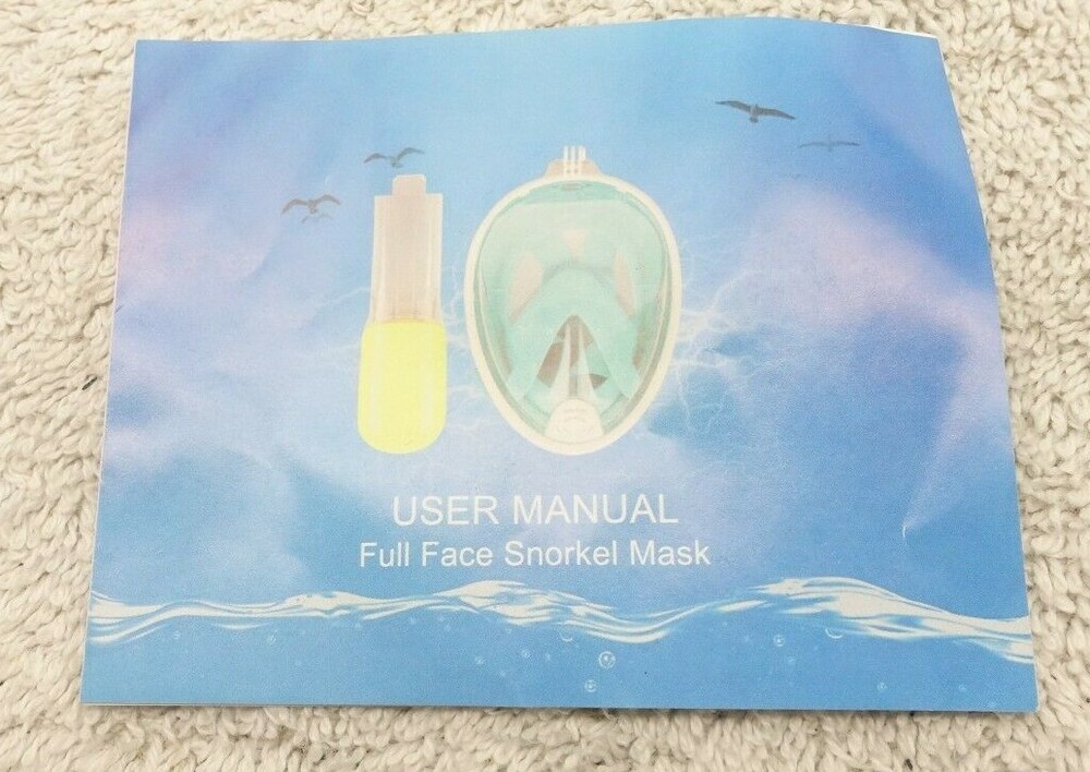 BLUE SNORKEL MASK FULL FACE