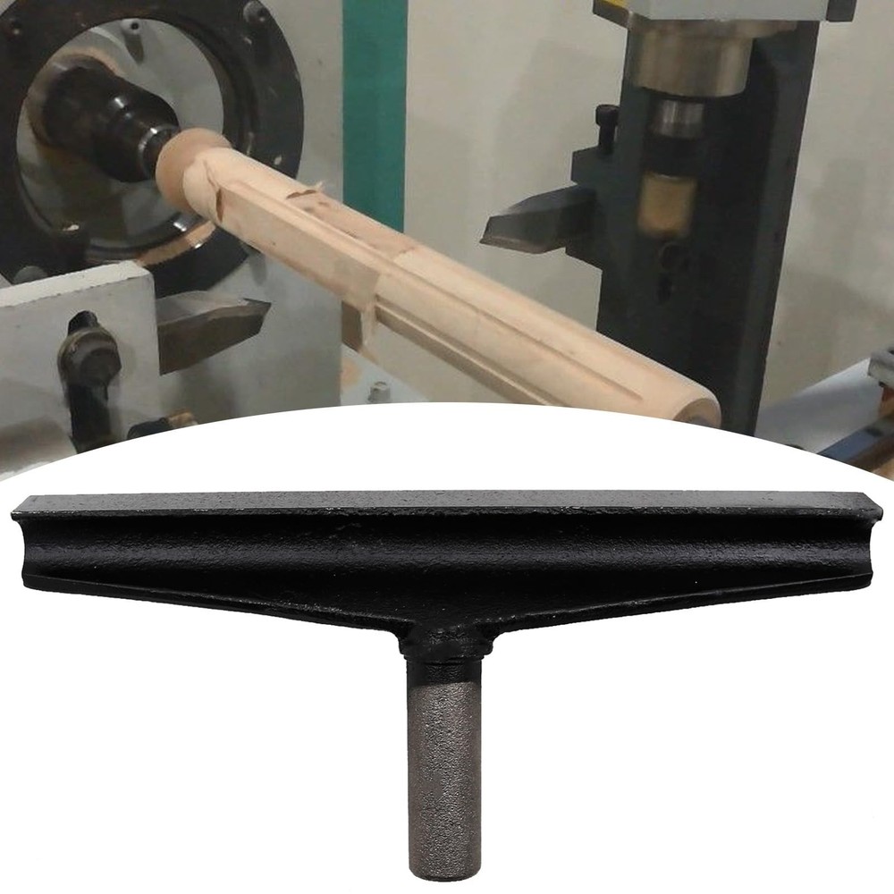 12 Inch Lathe Tool Rest 25.32mm Post Cast Iron T Type Tool Post Round Handle ...