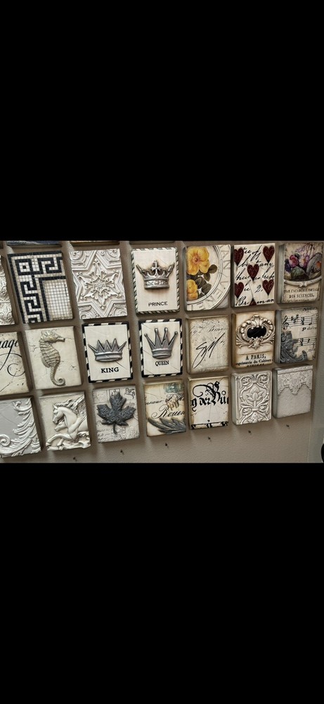 RARE Sid Dickens T-471 Nautical Star Memory Block 3D Tile MINT Black & White
