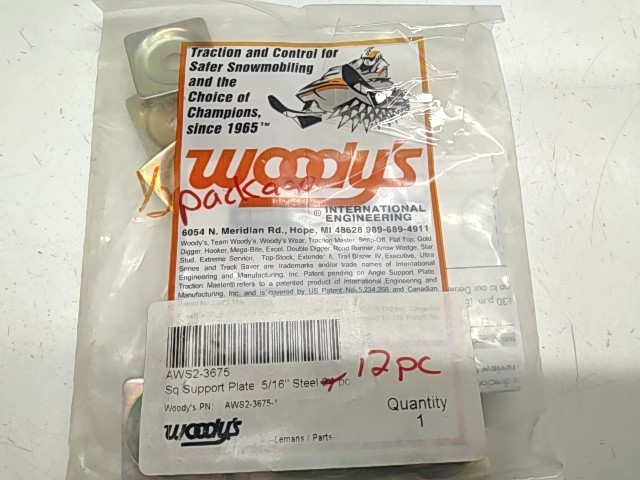 Square Support 5/16 12 Pcs - 2000 Polaris NOS
