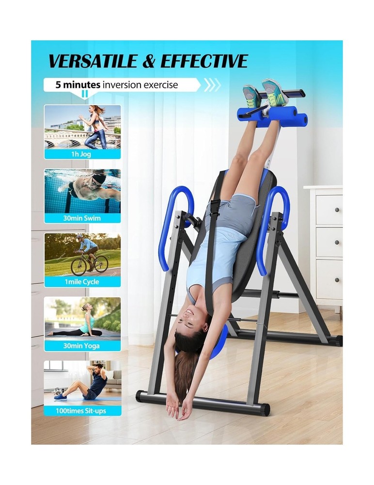 YOLEO Gravity Inversion Table for Back Pain Relief 2026 New Inversion Table w...