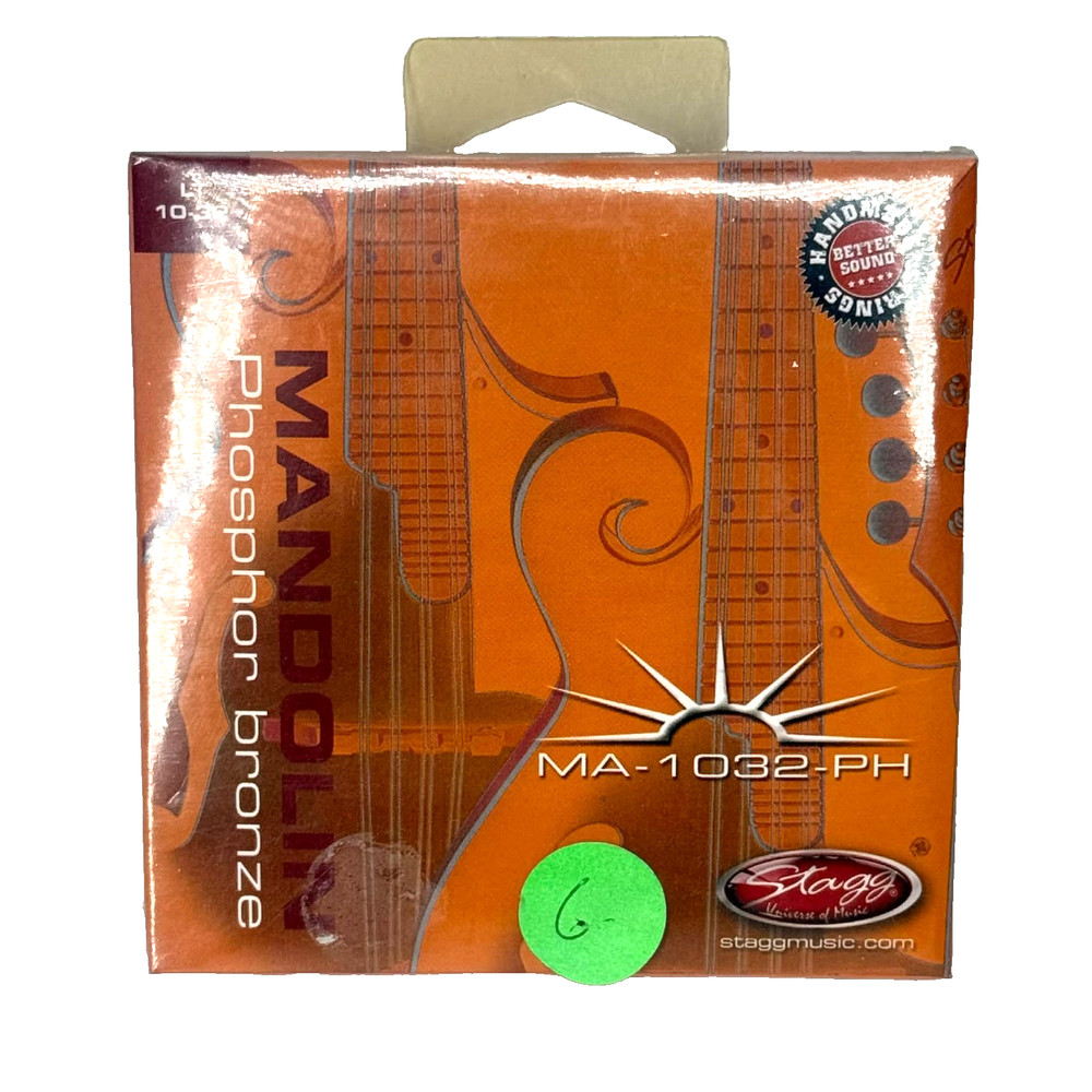 3-Pack Stagg Mandolin Strings MA-1032-PH Phosphor Bronze Light Guage 10-32 New