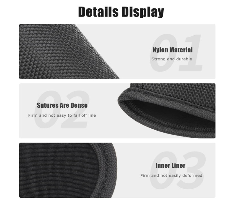 Flashlight Holster for Duty Belt, Open Top D Cell Compact Light Holder Case, Nyl