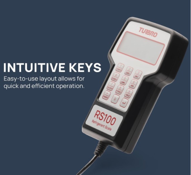 220lb Refrigerant Scale with Wired Controller, Memory Function & Hard Case.