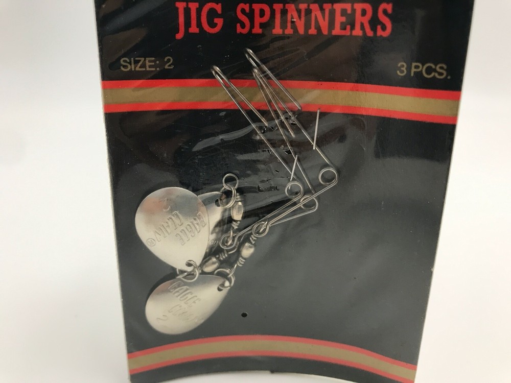 Vintage Eagle Claw Jig Spinners Size 2 Qty 3 per pack