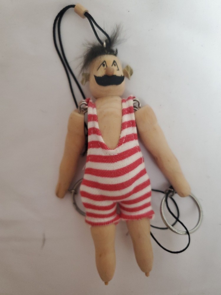 Wood Pull String Toy Jumping Jack Puppet