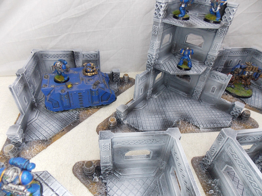 WARGAMING TERRAIN PAINTED, MEGA BUNDLE SET OF 9 PIECES