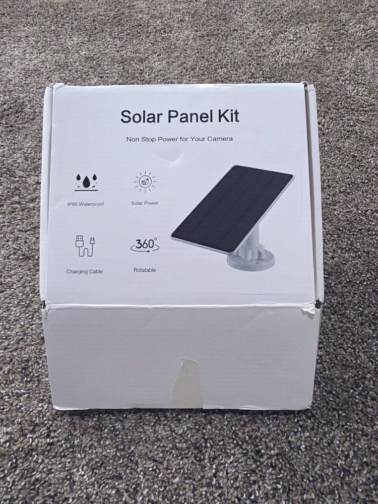 (2) 7"X5" Solar Charging Panel for MICRO USB Camera 5V