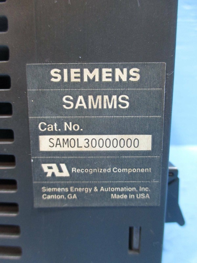 Siemens SAM0L30000000 SAMMS Advanced Motor Master System Power Supply PLC Module