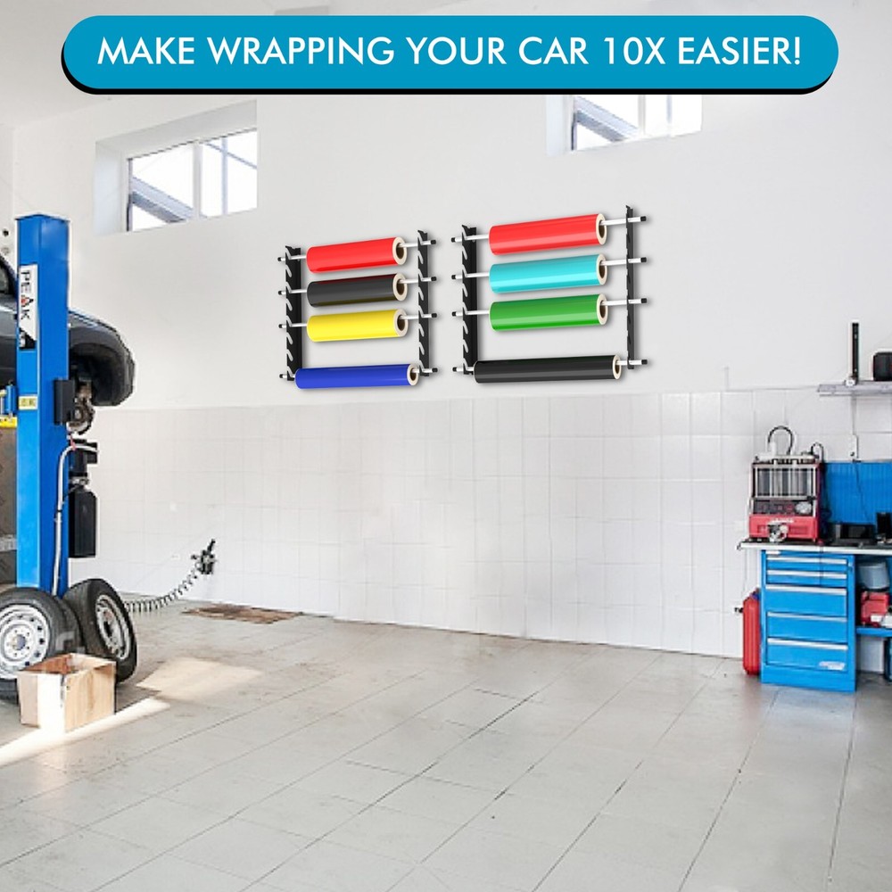 Wall Mounted Tint and Vinyl Wrap rack: The Perfect Solution for Organizing Your