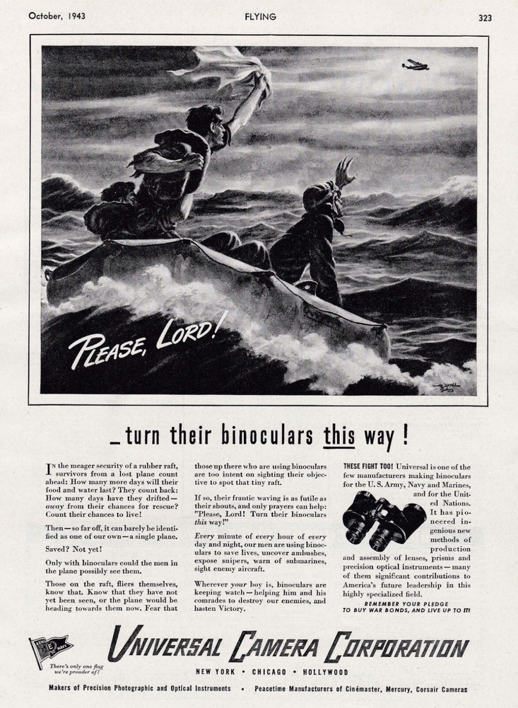 1943 Universal Camera Binoculars Ad 10/22/2024c