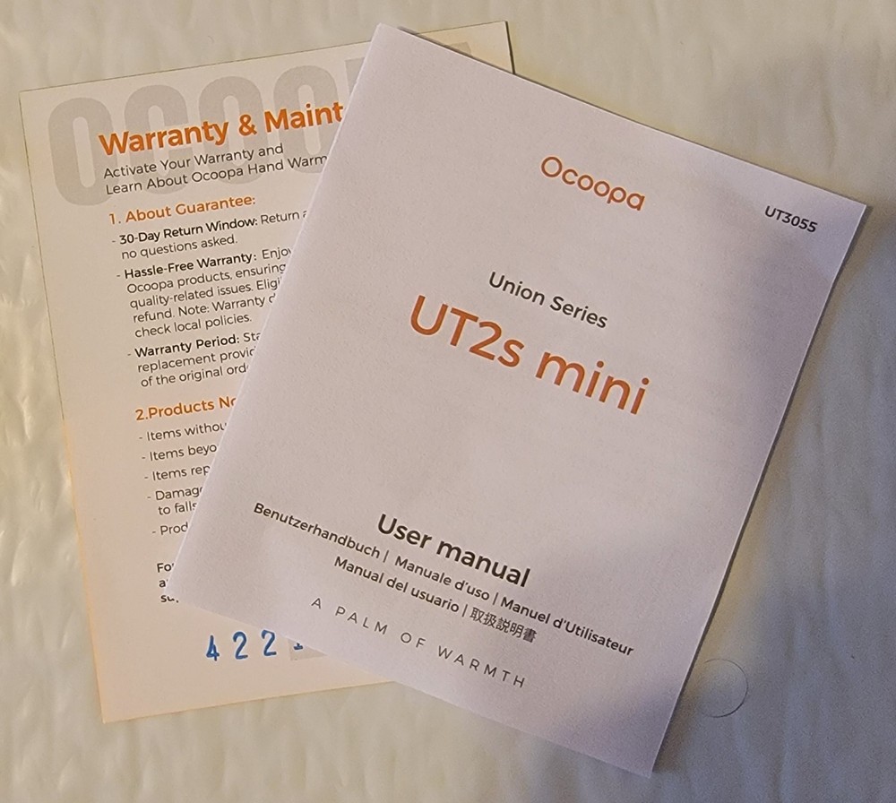 Ocoopa Rechargeable Hand Warmers UT2s Mini Tested Working
