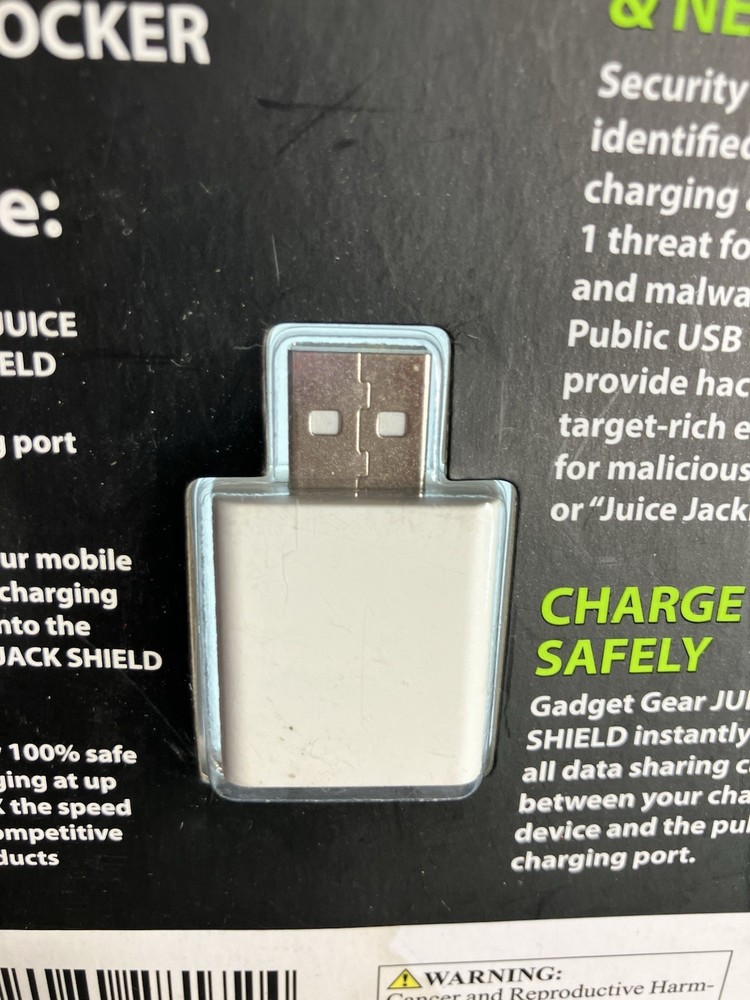 New Juice Jack Shield USB Data Blocker