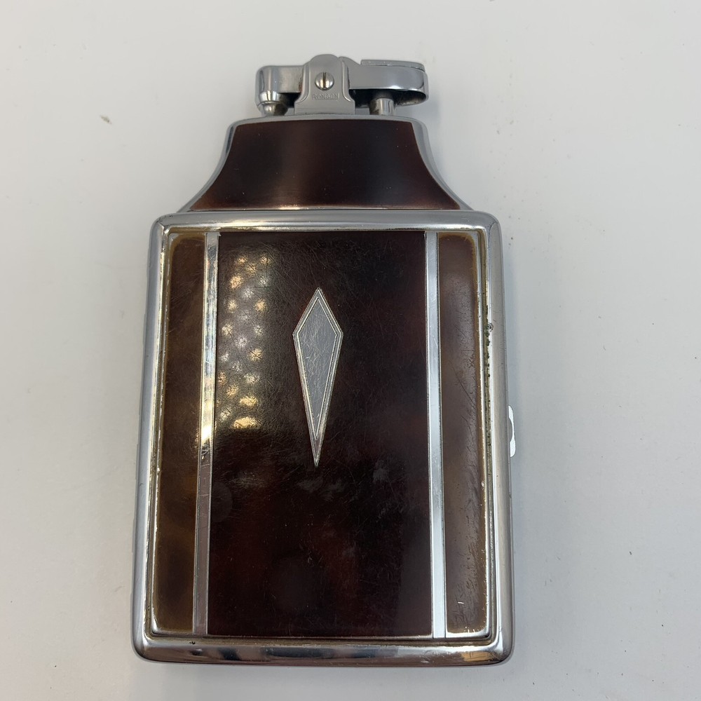 VINTAGE 1940's ART DECO RONSON MASTERCASE LIGHTER & CIGARETTE CASE