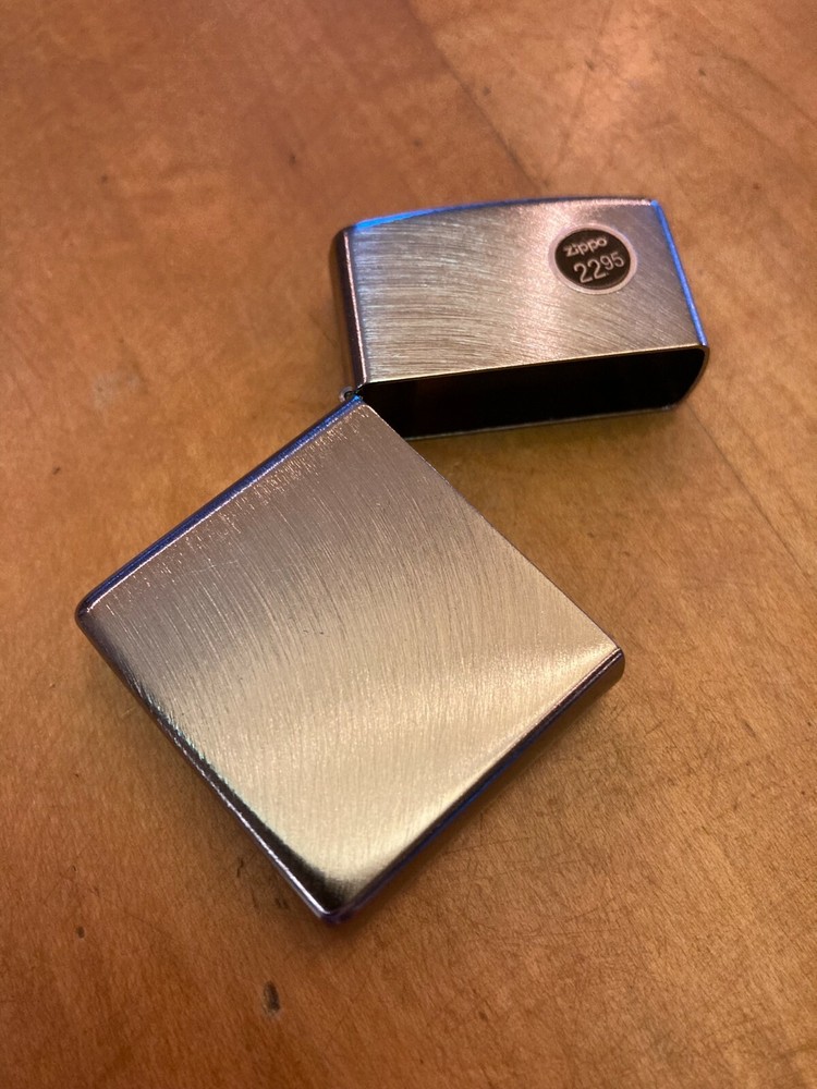 Genuine Zippo Chrome Arch windproof Lighter CASE ONLY No Insert/Box