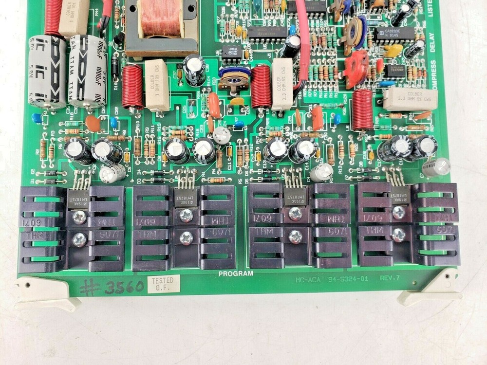 Bogen Multicom 2000 Analog Card MCACA Intercom System Used AS IS MCACB #1