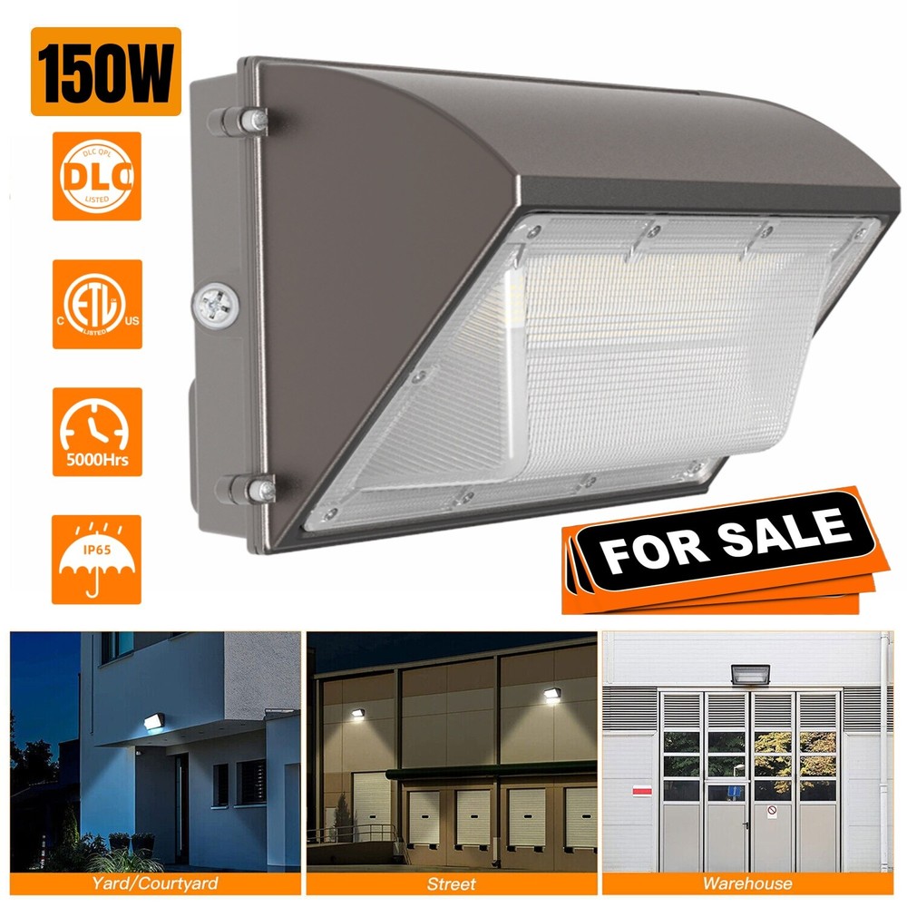 Commercial 150W LED Wall Pack Area Lamp 5000K LED Outdoor Security Wall Lighting