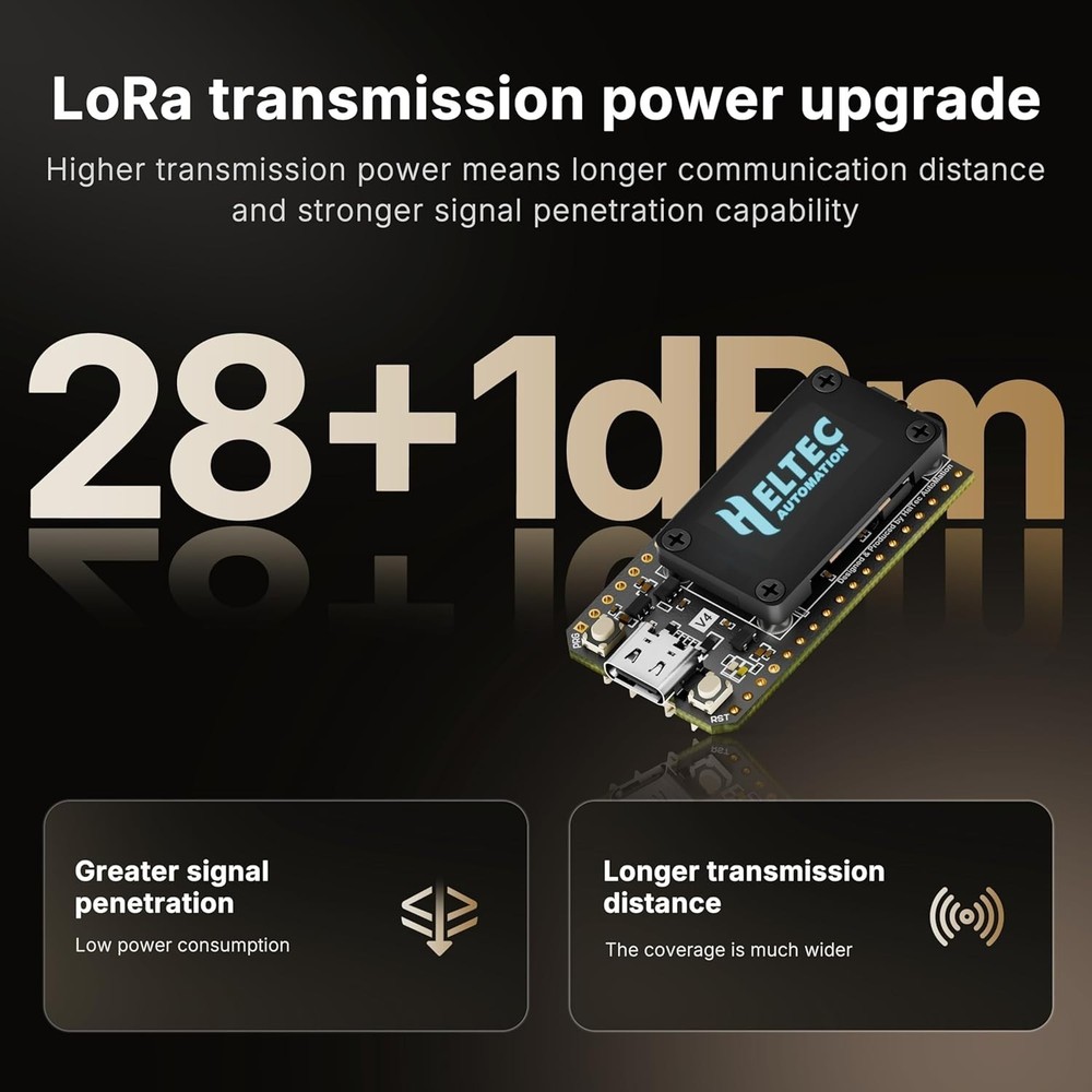 3000mAh Battery & Durable Case for Heltec V4 Development: Ideal for Prototyping