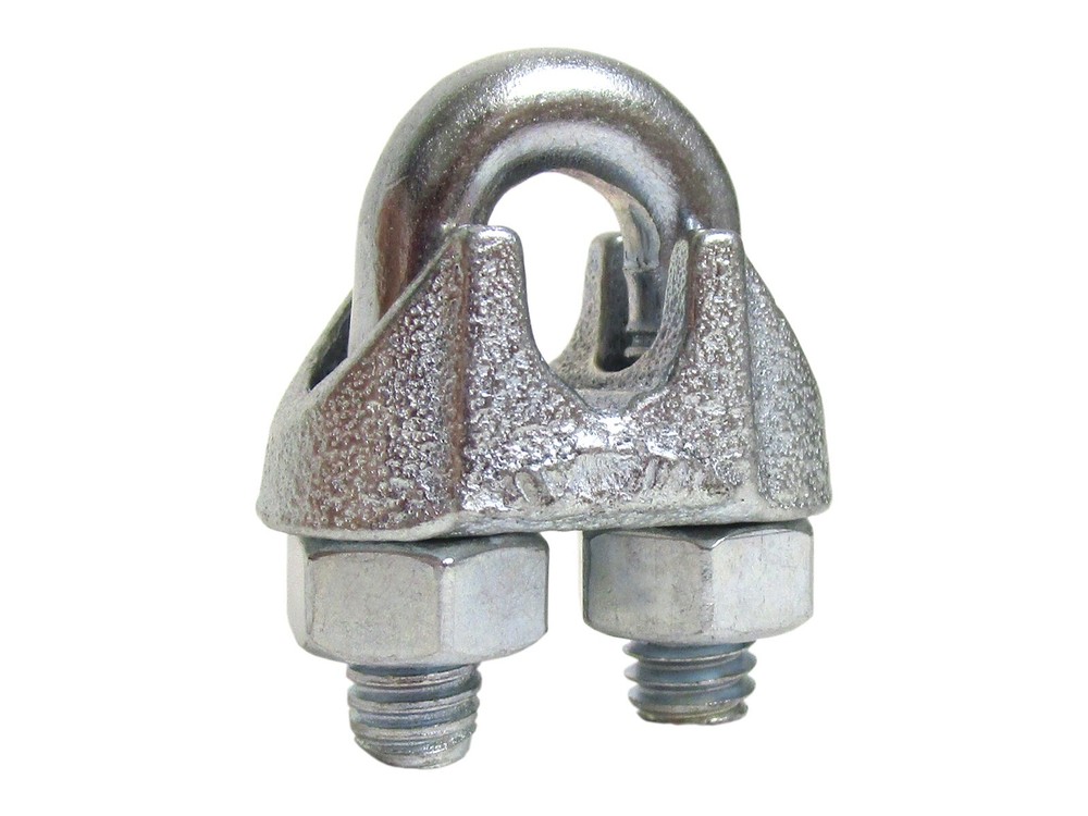 Cable Clamp Clips for Wire Rope U-Bolt Malleable Clip Multiple Sizes