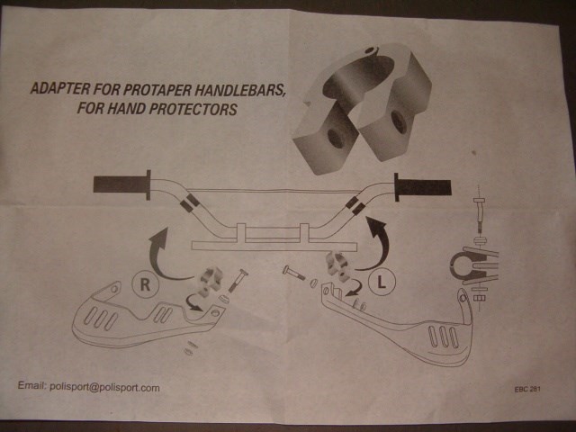 "Protaper" Clamp for Polisport Sharp & Integral Hand Protectors