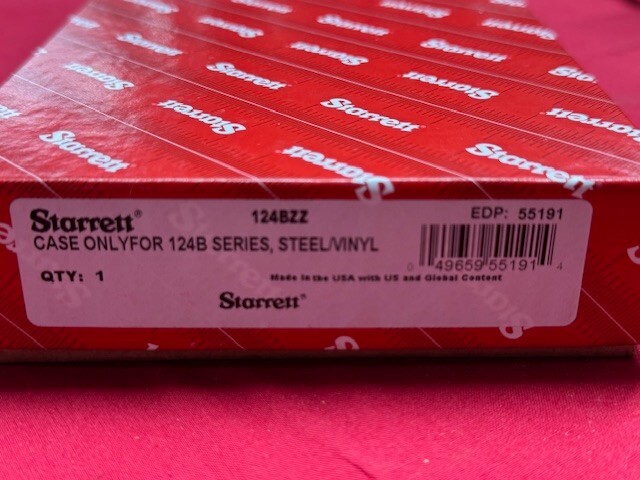 Starrett 124BZZ Case ONLY for 124BZ Solid-Rod Inside Micrometer Set 2-12" Range