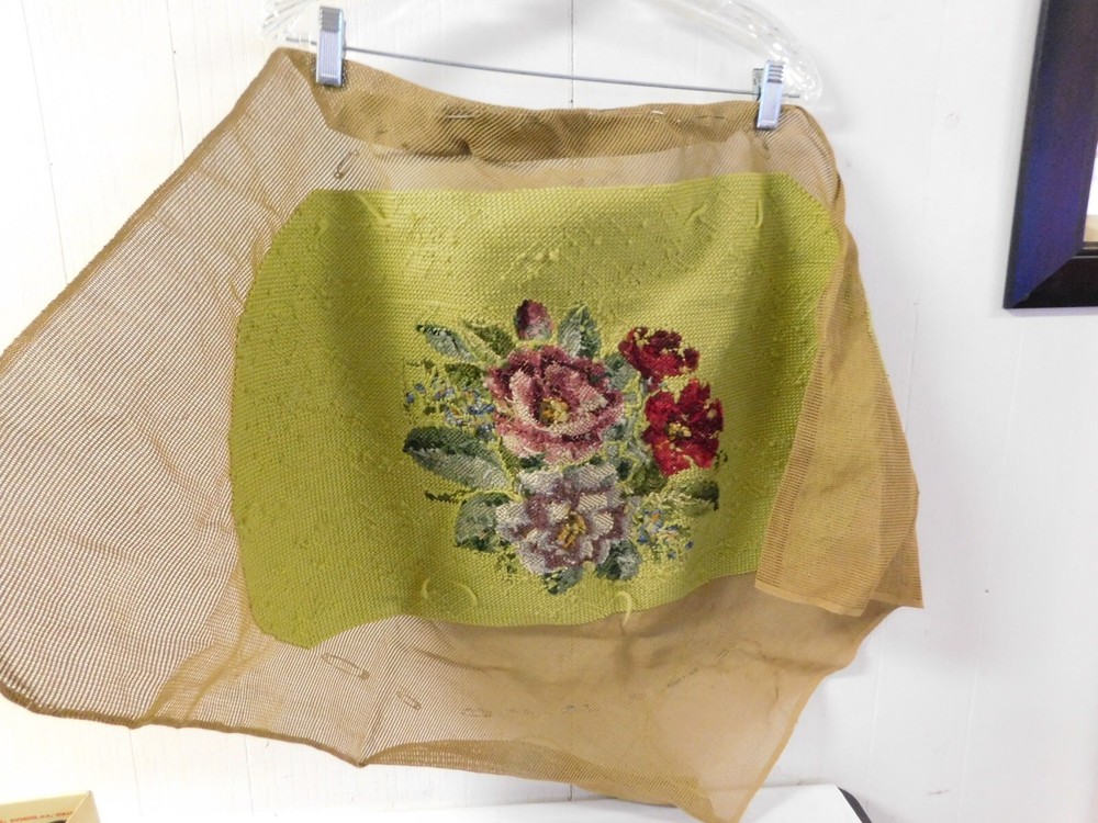 Vintage Bucilla Needlework on Burlap