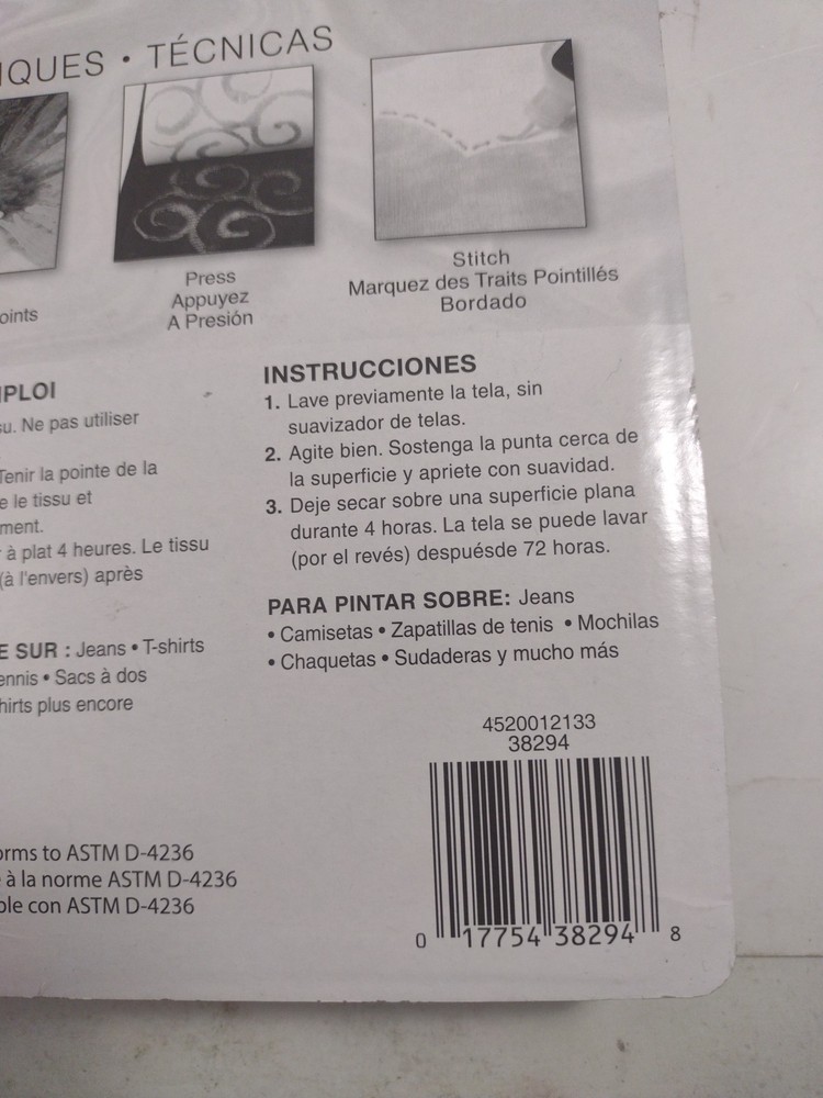 Tulip Dimensional Fabric Paint 6/Pkg-Iridescent. D5