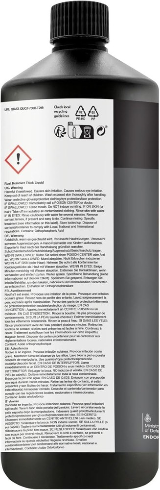 Rust Remover Gel. For Quick Rust Treatment, Back to Bare Meta...