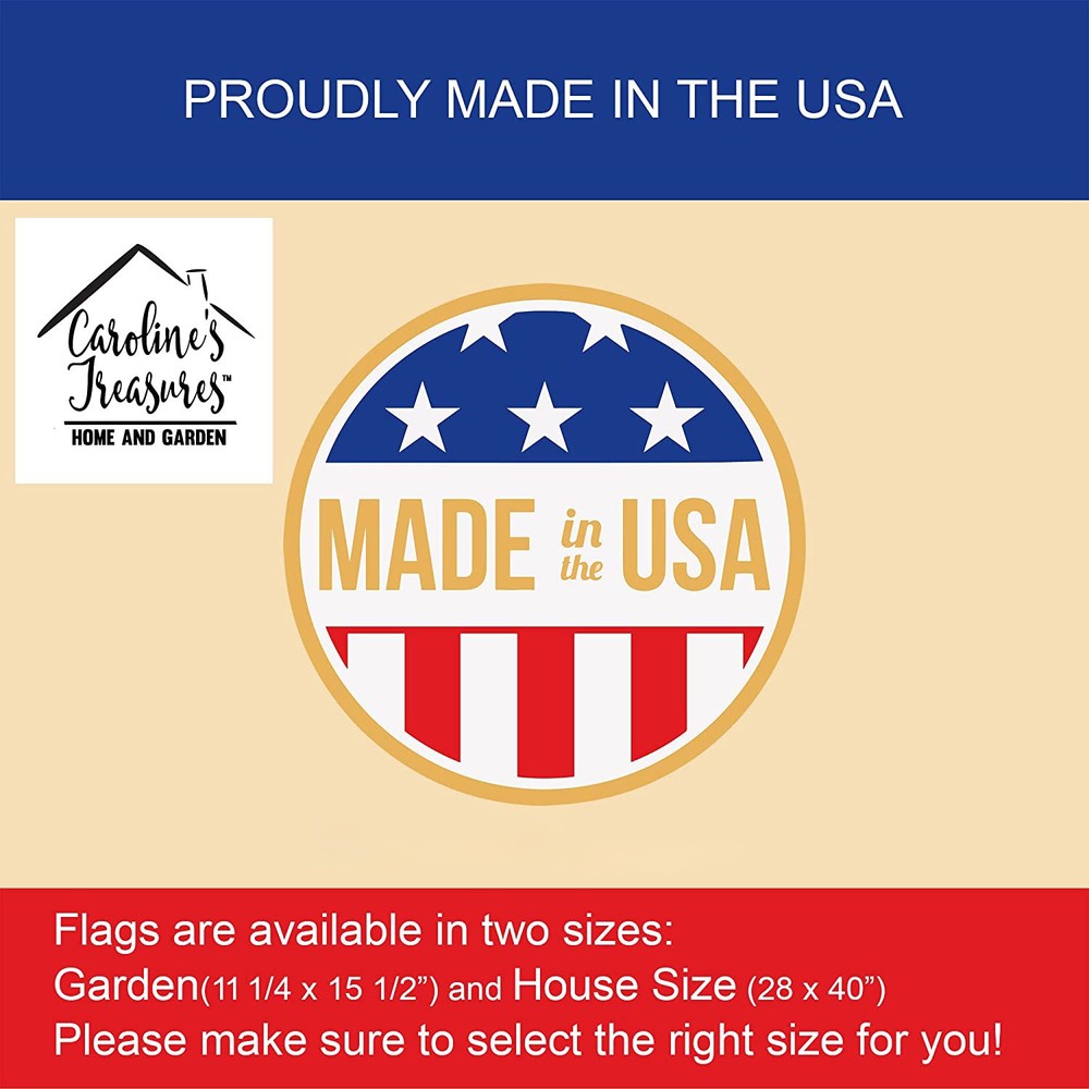 Caroline's Treasures German Shorthaired Pointer Easter Egg Hunt Garden Flag