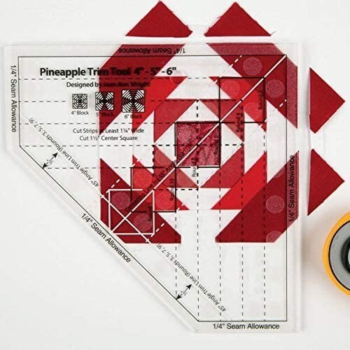The Pineapple Ruler New Quilting Ruler Pineapple Trim Tool Creative Grids blocks