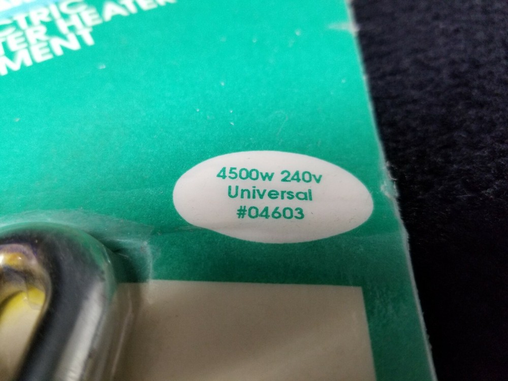 Camco 04603 Universal Water Heater Element 4500w 240v