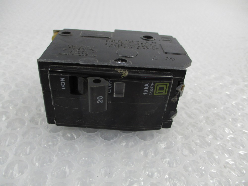 SQUARE D QOB220 BREAKER 2POLE 20AMPS UNMP