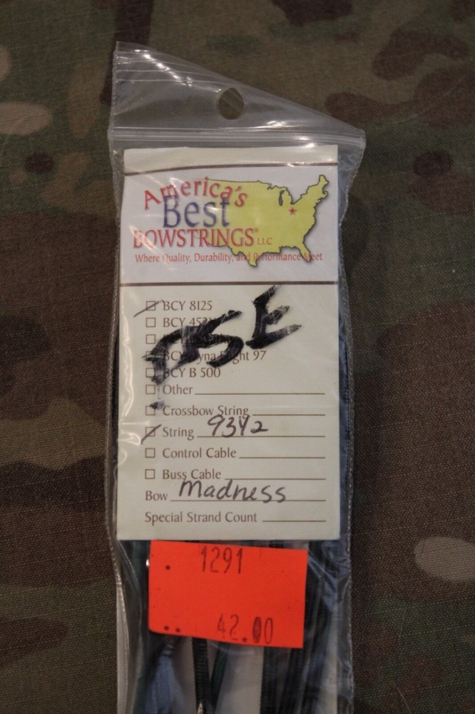 PSE Compound Bow String 93 1/2" MADNESS Bow BCY8125 Green/Black