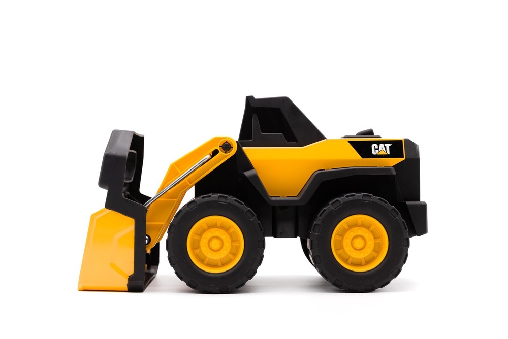 Cat Compact Steel Wheel Loader - 12" Construction Toy with Real Working Loader