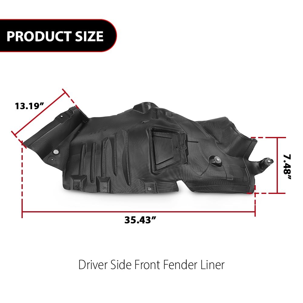 Left Fender Liner for E350 E550 2010-2013 Driver Side