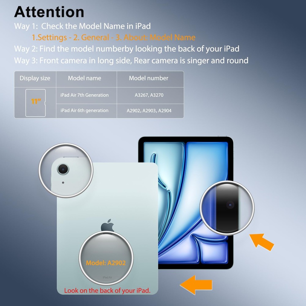 SPARIN 2 Pack Screen Protector for iPad Air 11" M3 / M2, Clear