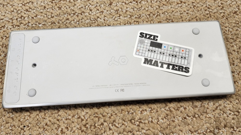 OP1 3" Vinyl Sticker - "Size Matters"