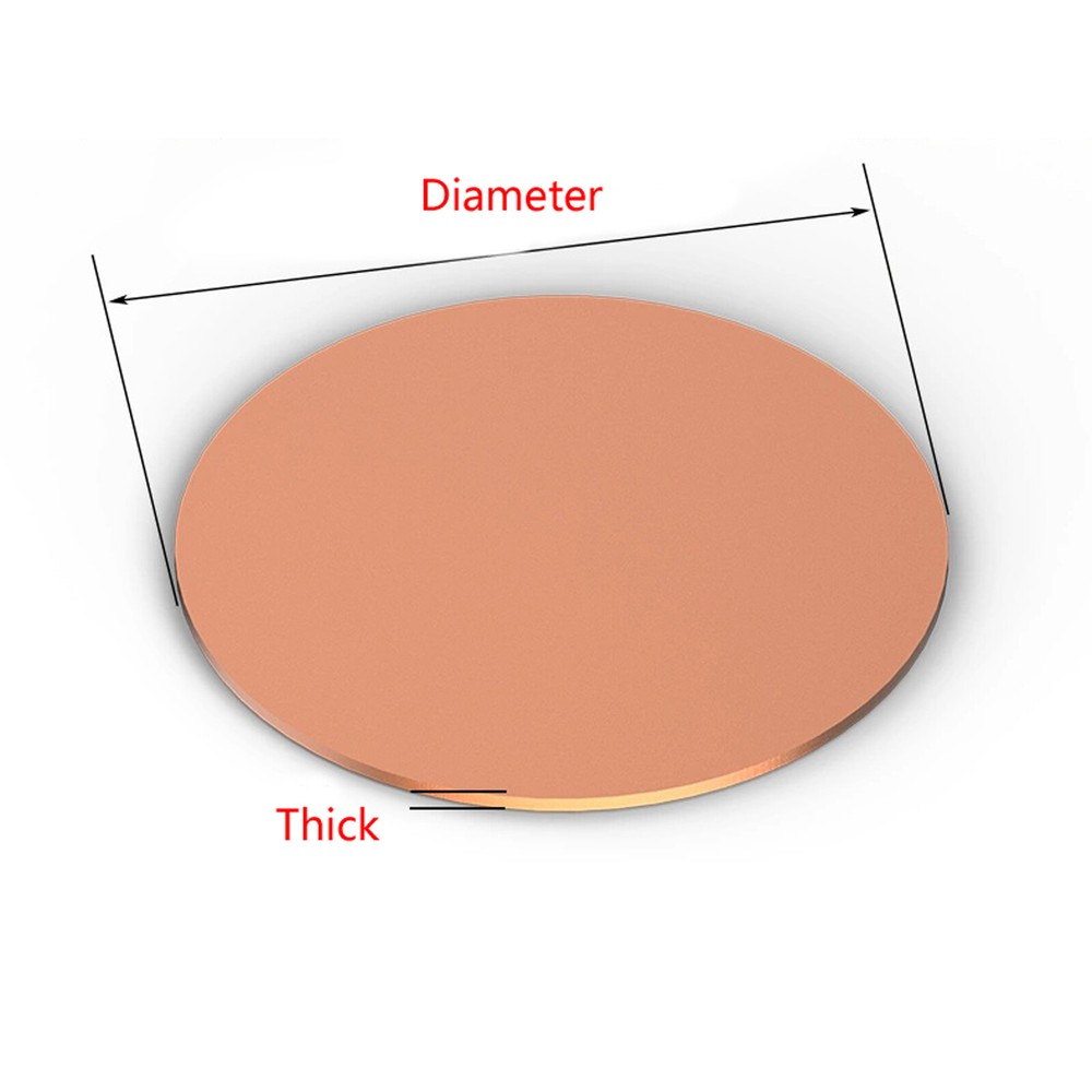Round Copper Sheet Various Sizes,Various Thickness, T2 99.9% Pure Cu Solid Disc
