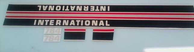 International 784 Hood Decals