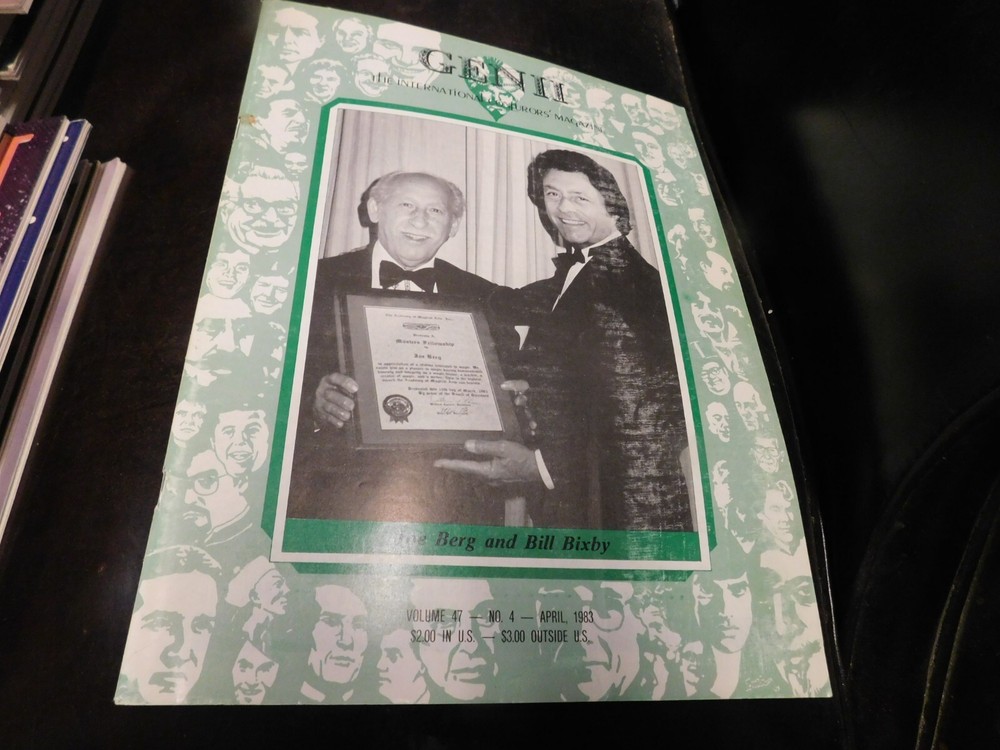 Genii Magic Magazine For Magicians 1983 April