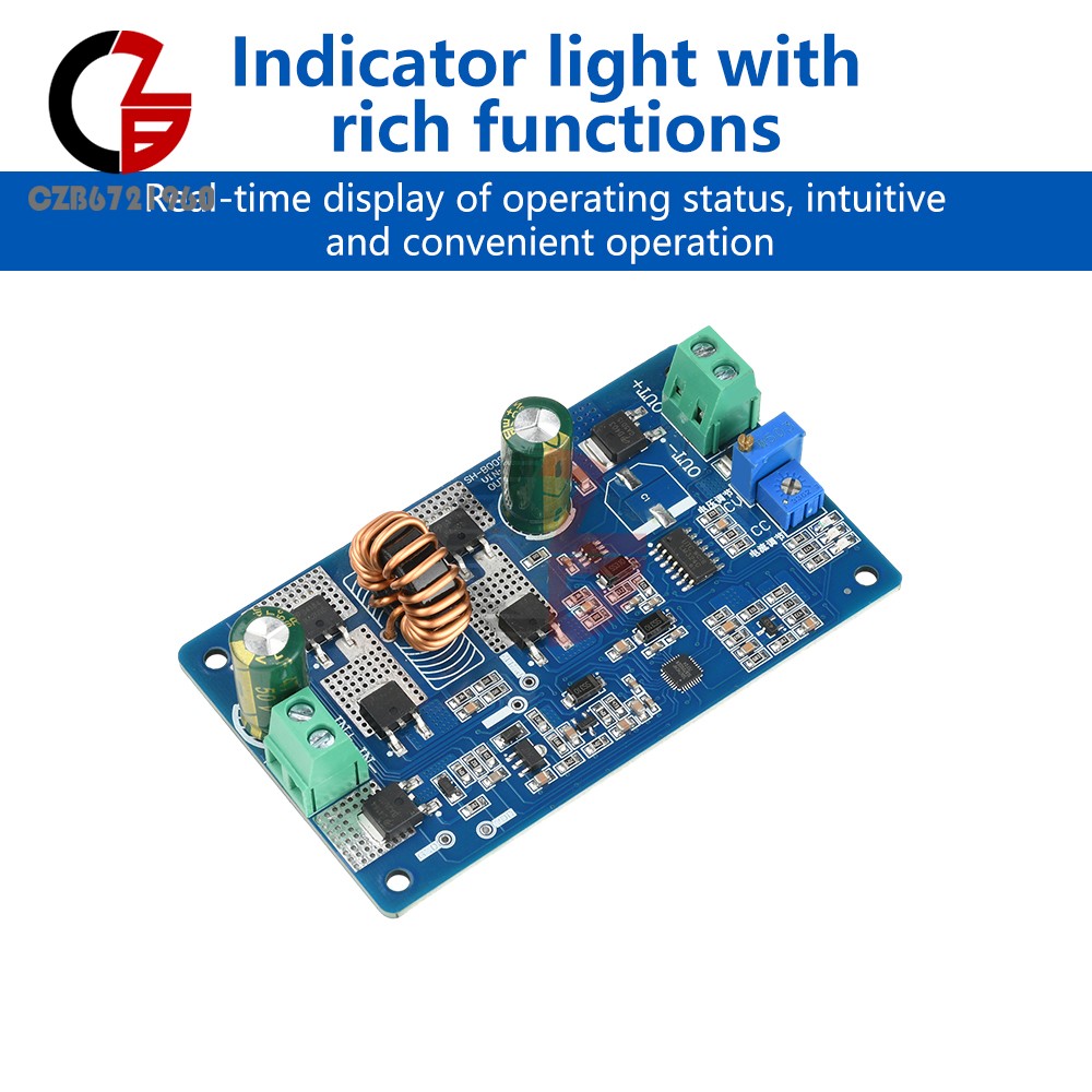 5-35V 10A DC-DC Auto Boost Buck Module CC-CV Battery Charging LED Driver Module