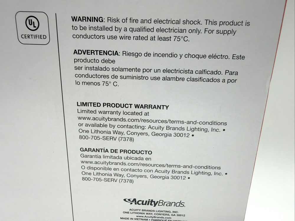 1 PC Lithonia Lighting EXRG EL M6 Thermoplastic LED Exit Light, Switchable Red/G