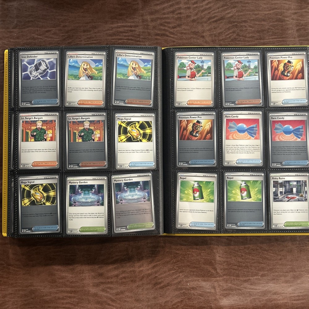 Pokemon MEGA EVOLUTION ME01 Complete Master Base Set including all RH & EXs