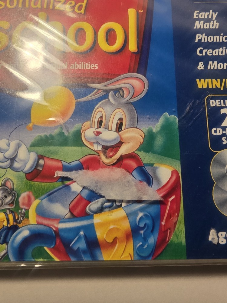 Reader Rabbit Personalized Preschool Deluxe 2 CD-ROM Set WIN/MAC NEW Sealed