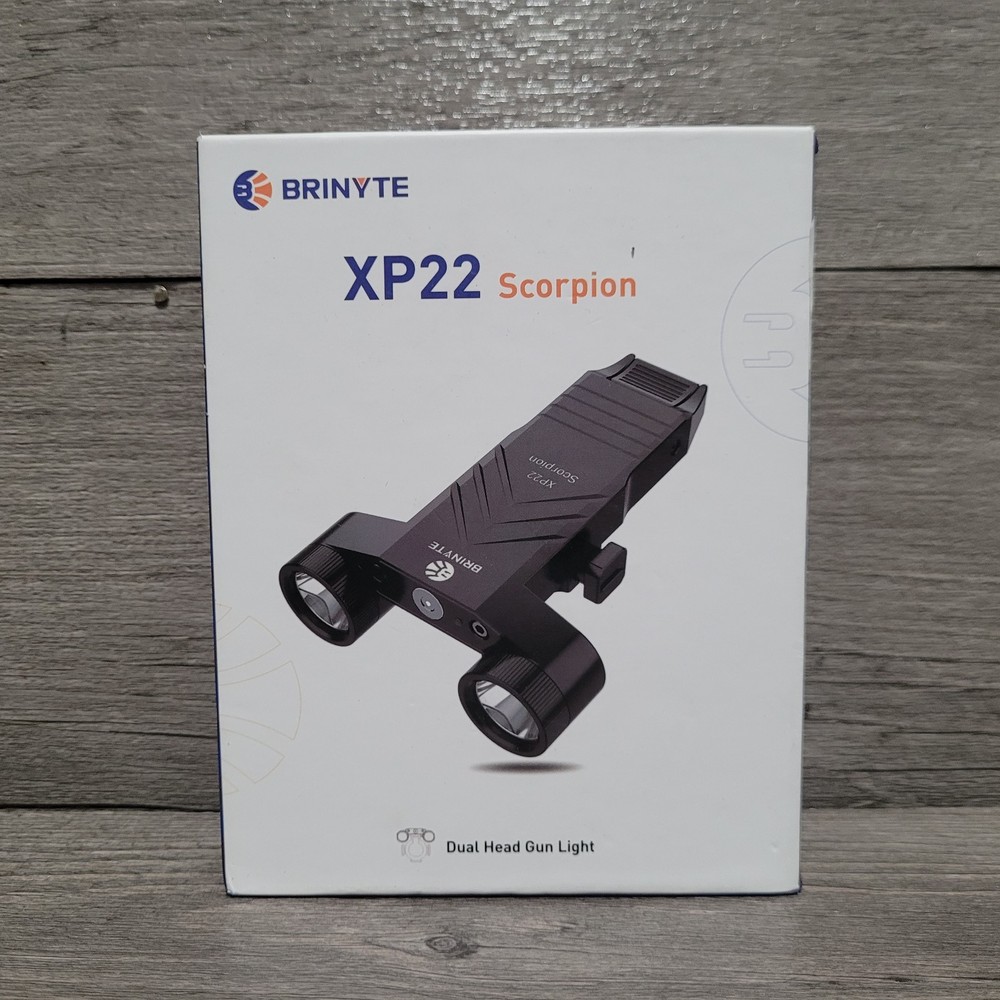 Brinyte XP22 scorpion dual black low profile light