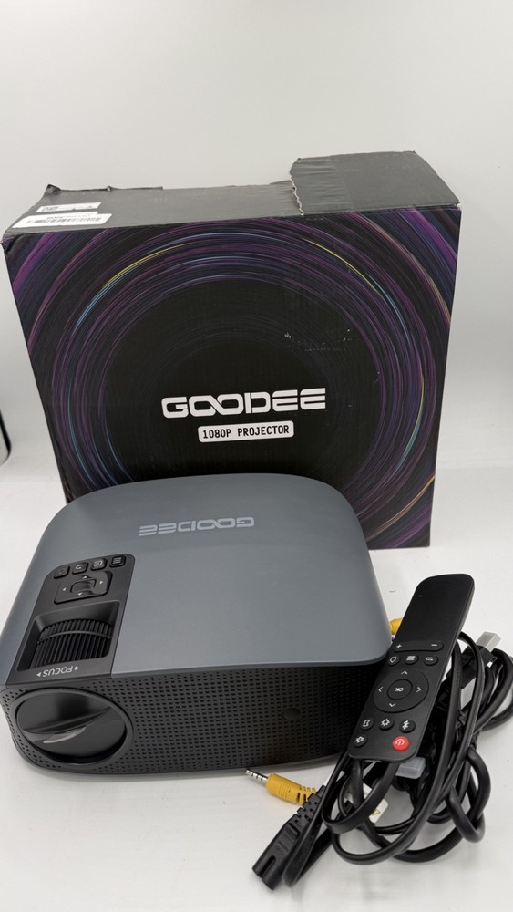 GOODEE PROJECTOR 1080P WITH WIFI AND BLUETOOTH SUPPORTED - BLACK