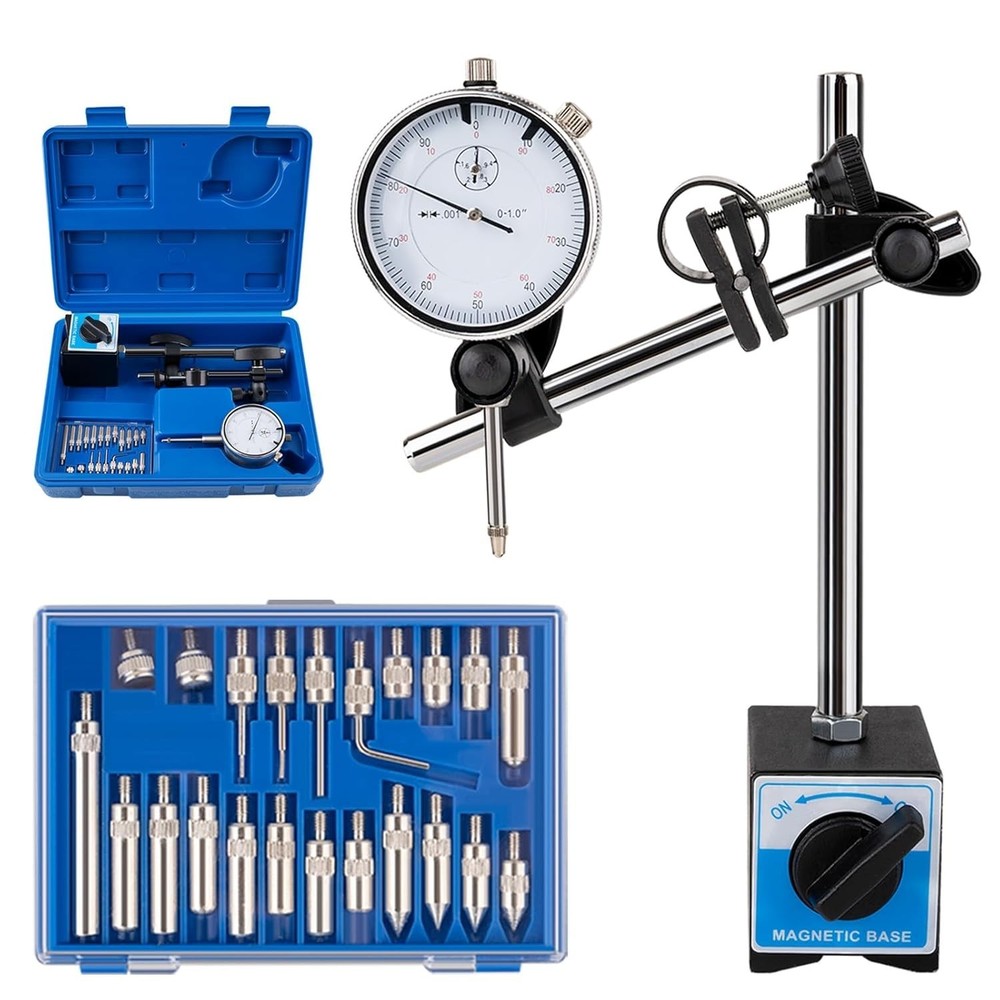 Adjustable Long Arm Magnetic Dial Gauge