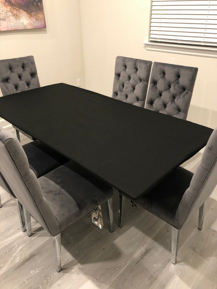 Felt poker table cover - Large kitchen table rectangle - Texas Hold Em -FS