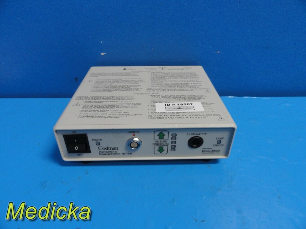 CODMAN Surgical 83-1337 Illumination Imaging System Console ~ 19567
